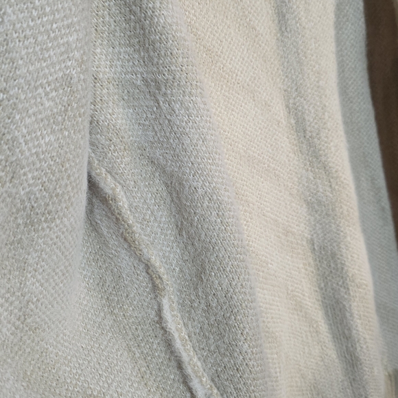 Easel Beige Cream Long Open Cardigan Sz Large NWT - Picture 5 of 6